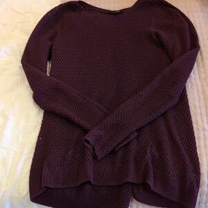 The Limited Rich Purple Crew Neck Sweater